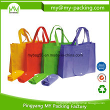 Recycling Eco PP Non-Woven Pocket Foldable Bags Promotion